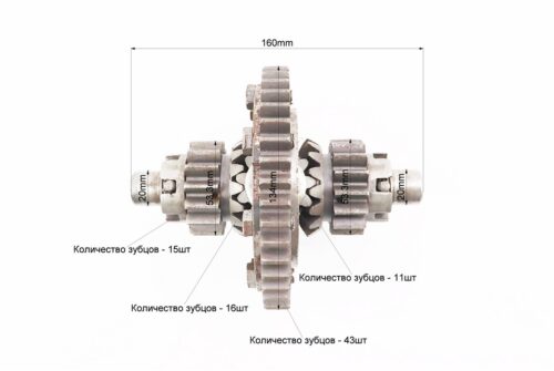 Диференціал у зборі Z-43, Z-15x16, Z-11 ZUBR Z-250, Тип 2 (можливий незначний наліт) - Зображення 3