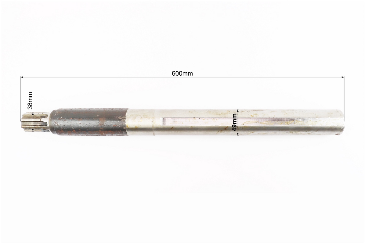 Полуось 8 шлицов, L-600mm, D-49mm Тип 1 — изображение 2