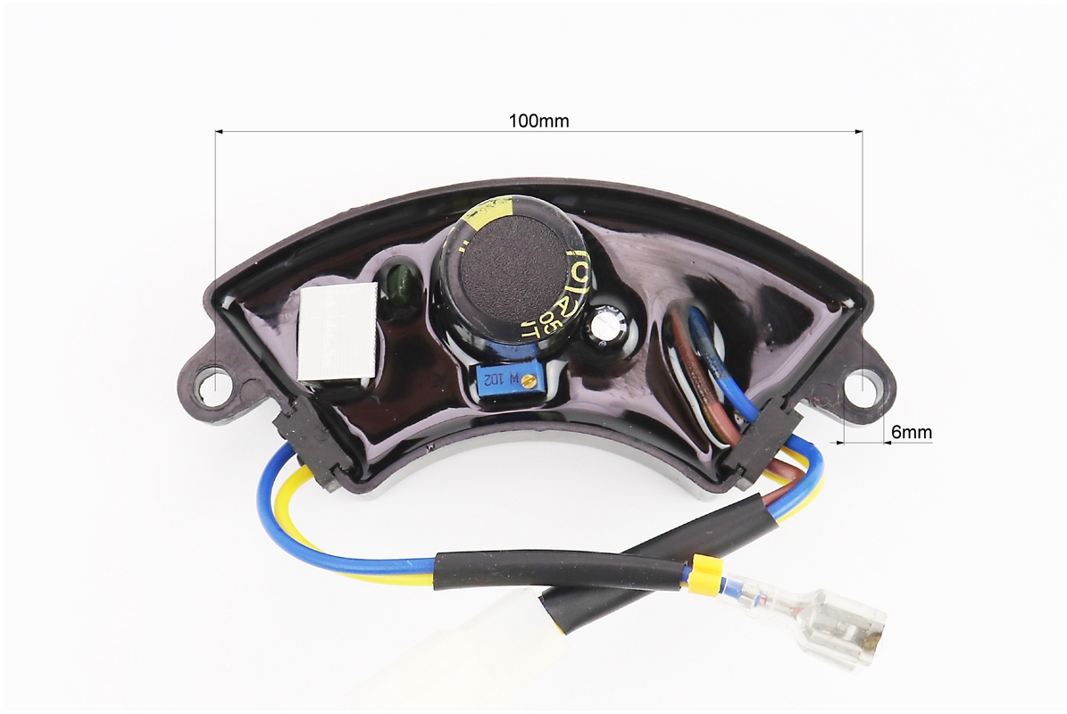 Реле напруги AVR однофазне 2-3,5 кВт (корпус - сегмент, пластик, контакти - 2 "мама" + 4 "тато", 250V, 220µF), від 5шт -5% - Зображення 2