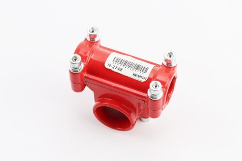 Крепление ручек к трубе D-26mm к-кт, красное — изображение 2