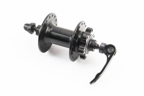 Втулка передня MTB алюмінієва 14Gx32H, Disk-brake, 2 пром-підшипники 6200 2RS, кріпл. ексцентрик, чорна FB-A291В - Зображення 2