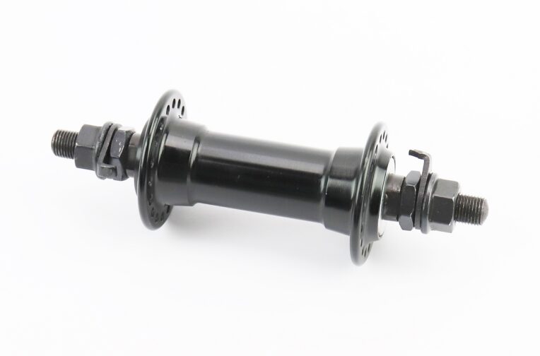 Втулка передня MTB алюмінієва 14Gx36H, V-brake, кріпл. гайка, чорна