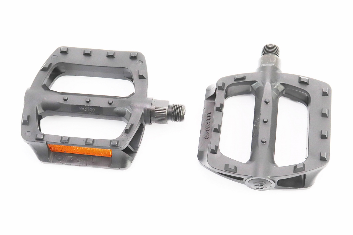 Педалі BMX 9/16" (107x95.5x25mm) пластикові, чорні LU-984DU