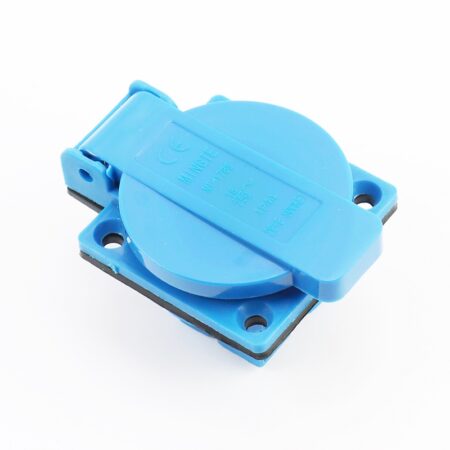 Розетка с крышкой 16A, 250V 2-3,5кВт, синяя
