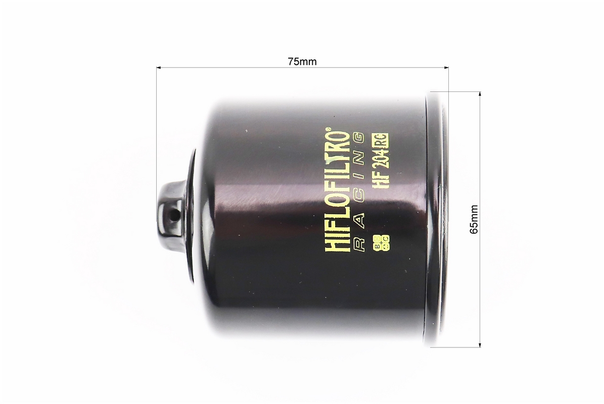 Фільтр масляний HF204RC (65x74мм) Honda CB500/CB600/CBR600, Kawasaki EX500/ZX600, Triumph 600/675/800/900, Yamaha YFM350 /YFM450/YFM700/ - Зображення 3