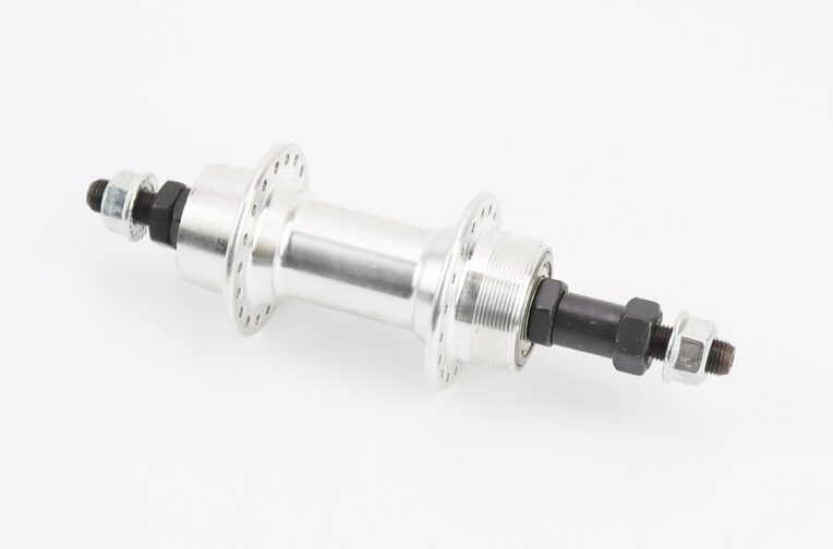 Втулка задняя MTB алюминиевая 14Gx36H под вольнобег, V-brake, 2 пром-подшипники 6200 2RS, крепл. гайка