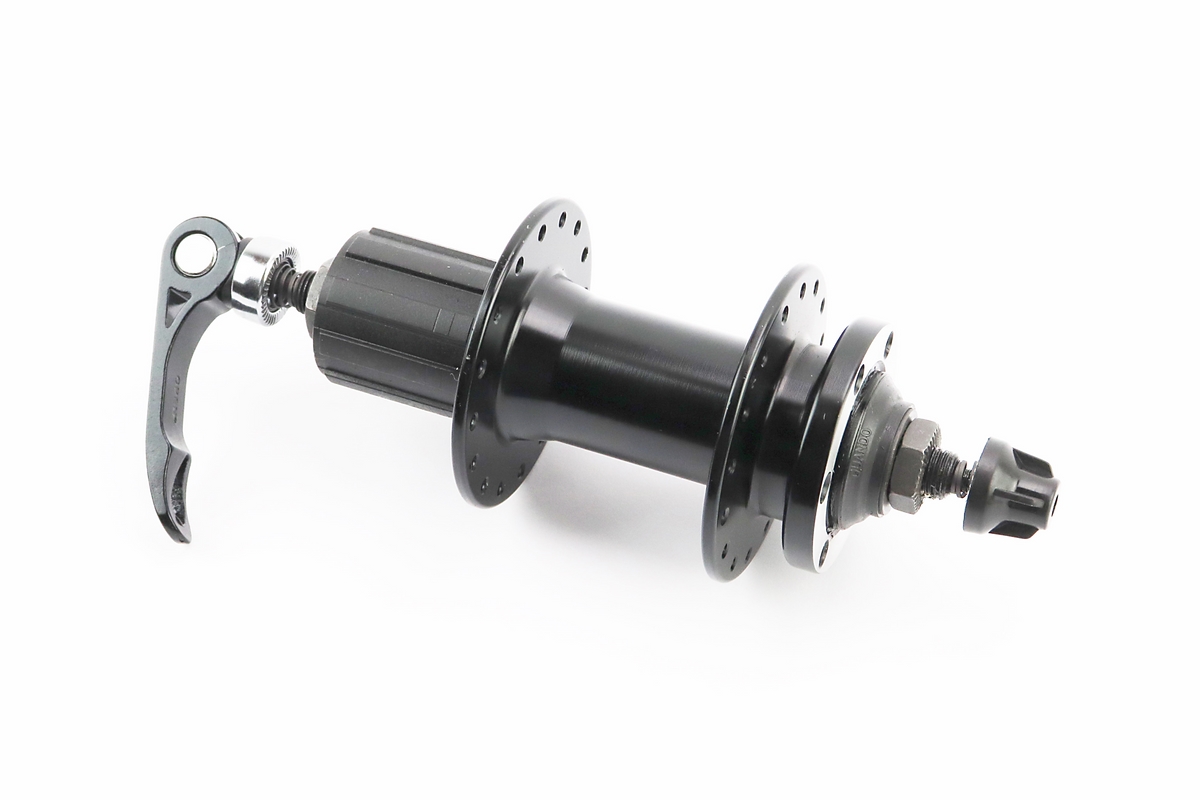 Втулка задняя MTB алюминиевая 14Gx32H под кассету 8-10зв, Disk-brake, крепл. эксцентрик, чёрная KT-MD4R — изображение 2