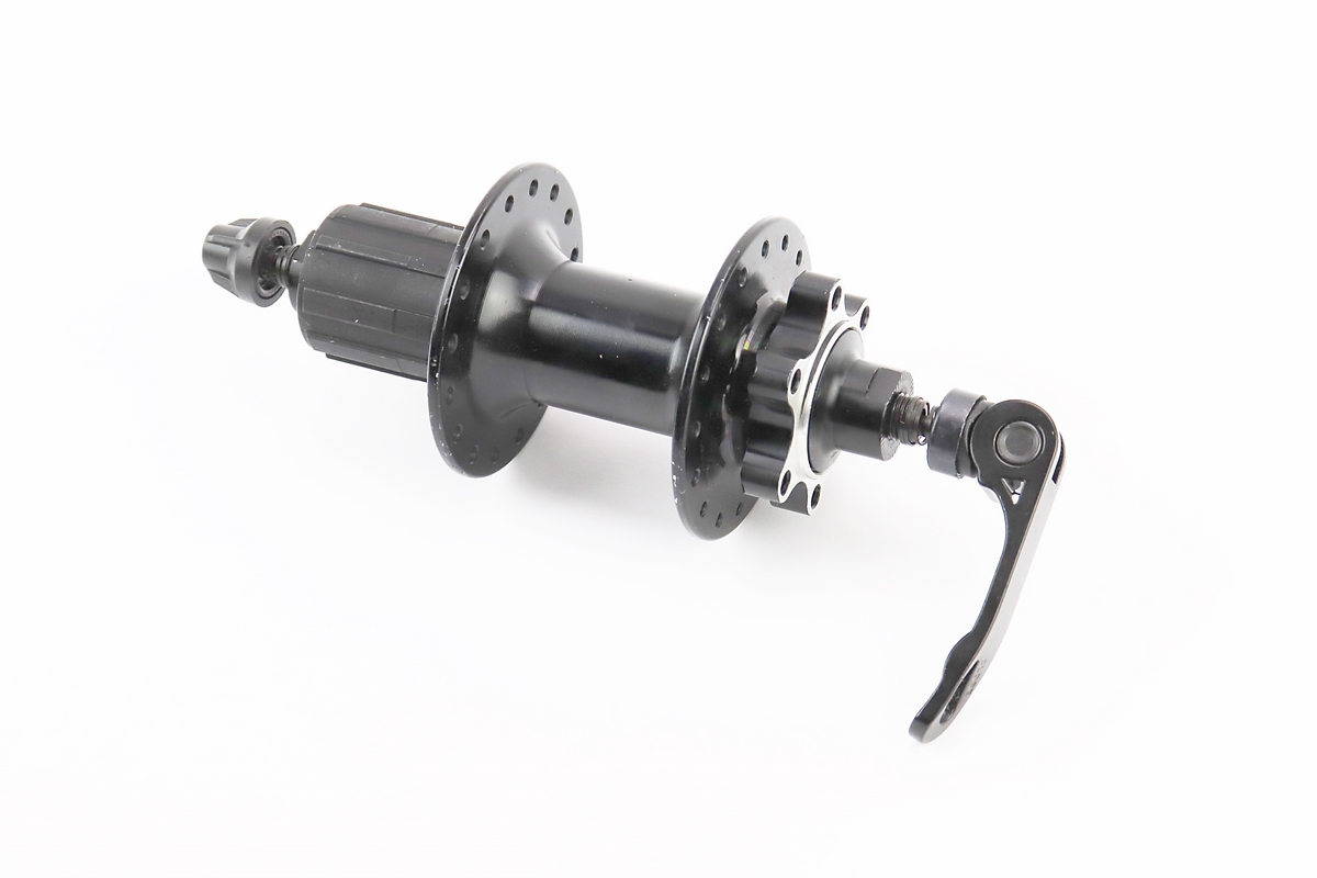 Втулка задняя MTB алюминиевая 14Gx32H под кассету 8-11зв, Disk-brake, 2 пром-подшипники 6200 2RS, крепл. эксцентрик, чёрная FB-A291В — изображение 2