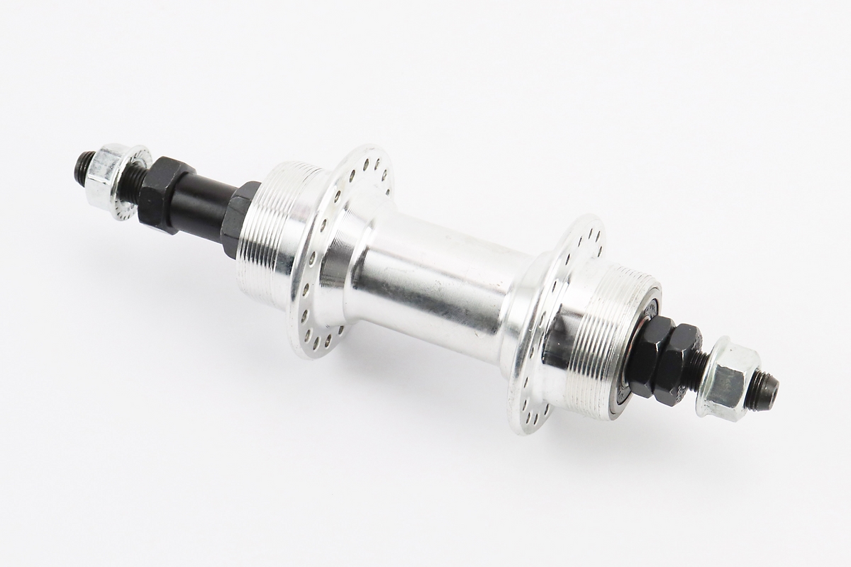 Втулка задняя MTB алюминиевая 14Gx36H под вольнобег, Disk-brake (резьба), 2 пром-подшипники 6200 2RS, крепл. гайка, FB-A209B — изображение 2