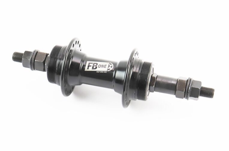 Втулка задня MTB алюмінієва 14Gx36H під вільнобіг, Disk-brake (різьба), 2 пром-підшипники 6200 2RS, кріпл. гайка, чорна FB-A209B