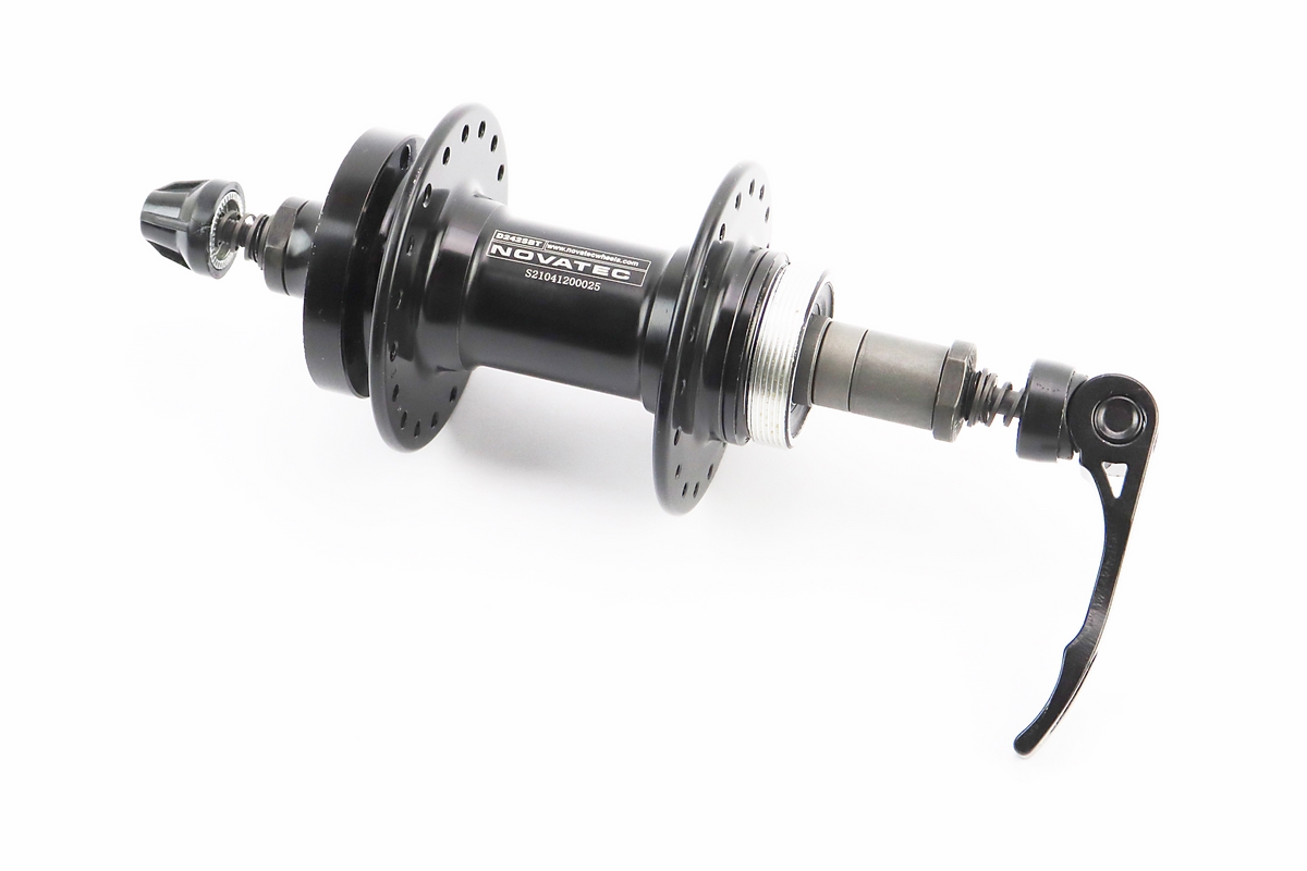 Втулка задня MTB алюмінієва 14Gx36H під вільнобіг, Disk-brake, 2 пром-підшипники 6000 2RS, кріпл. ексцентрик, чорна D242SBT