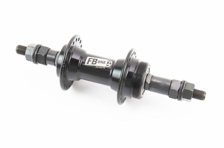 Втулка задня MTB алюмінієва 14Gx36H під вільнобіг, V-brake, 2 пром-підшипники 6200 2RS, кріпл. гайка, чорна FB-A201B