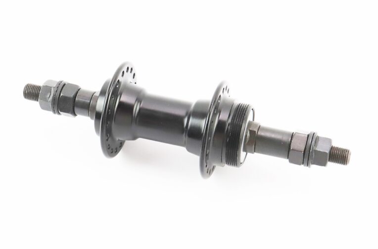 Втулка задня MTB алюмінієва 14Gx36H під вільнобіг, V-brake, кріпл. гайка, чорна FB-A201