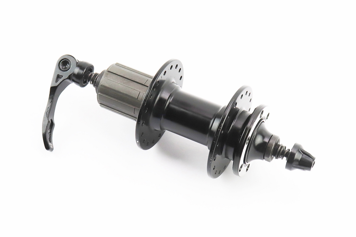 Втулка задняя MTB алюминиевая 14Gx36H под кассету 8-10зв, Disk-brake, 2 пром-подшипники 6000 2RS, крепл. эксцентрик, чёрная D472TSBT — изображение 2