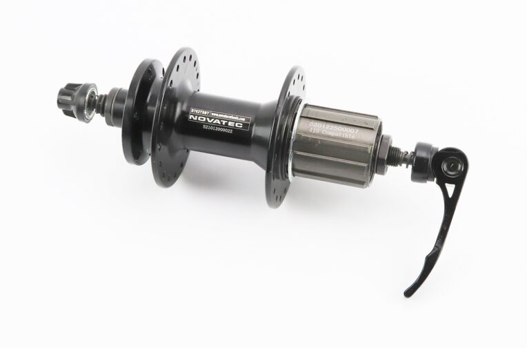 Втулка задня MTB алюмінієва 14Gx36H під касету 8-10зв, Disk-brake, 2 пром-підшипники 6000 2RS, кріпл. ексцентрик, чорна D762TSBT