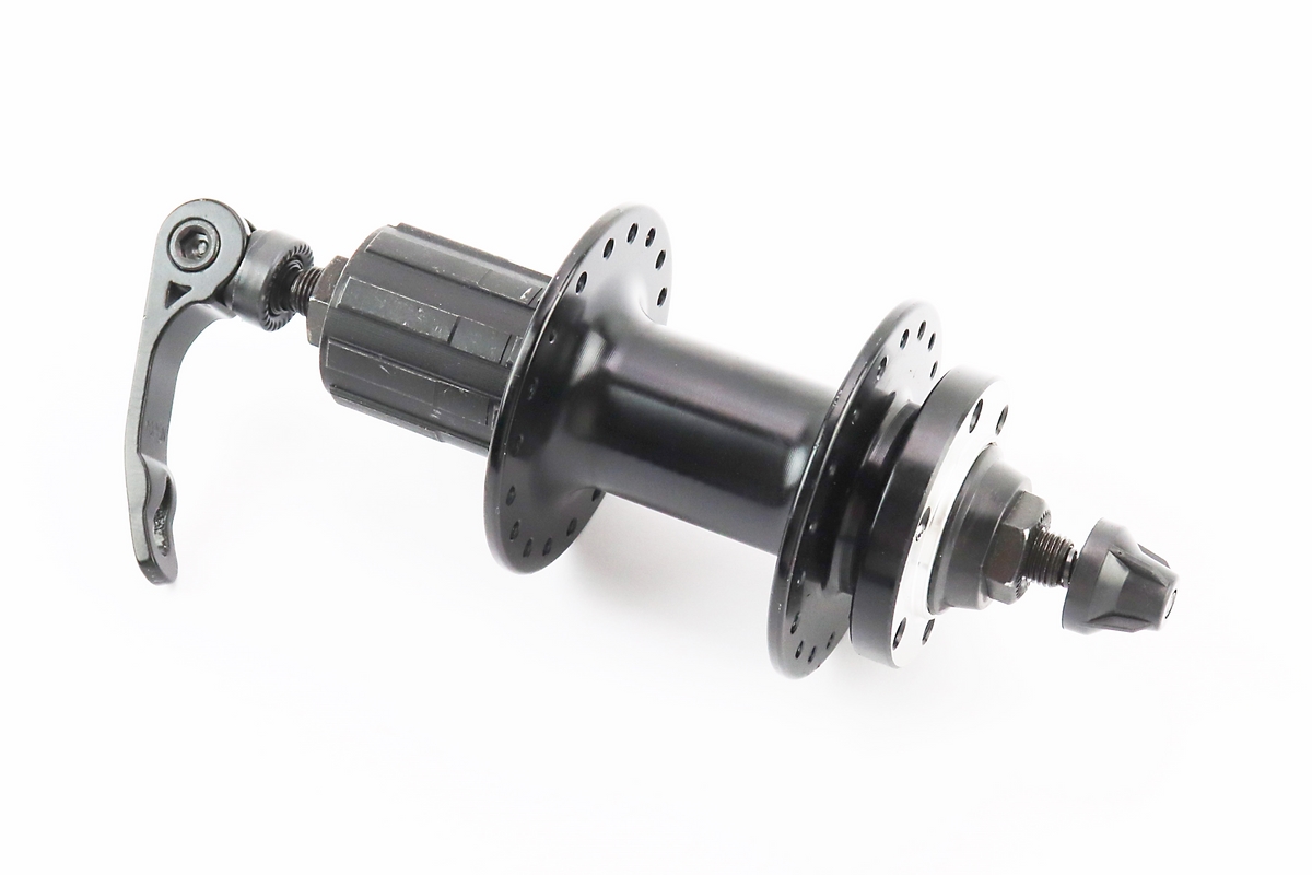 Втулка задняя MTB алюминиевая 14Gx36H под кассету 8-11зв, Disk-brake, 2 пром-подшипники 6200 2RS, крепл. эксцентрик, чёрная FB-A282В — изображение 2
