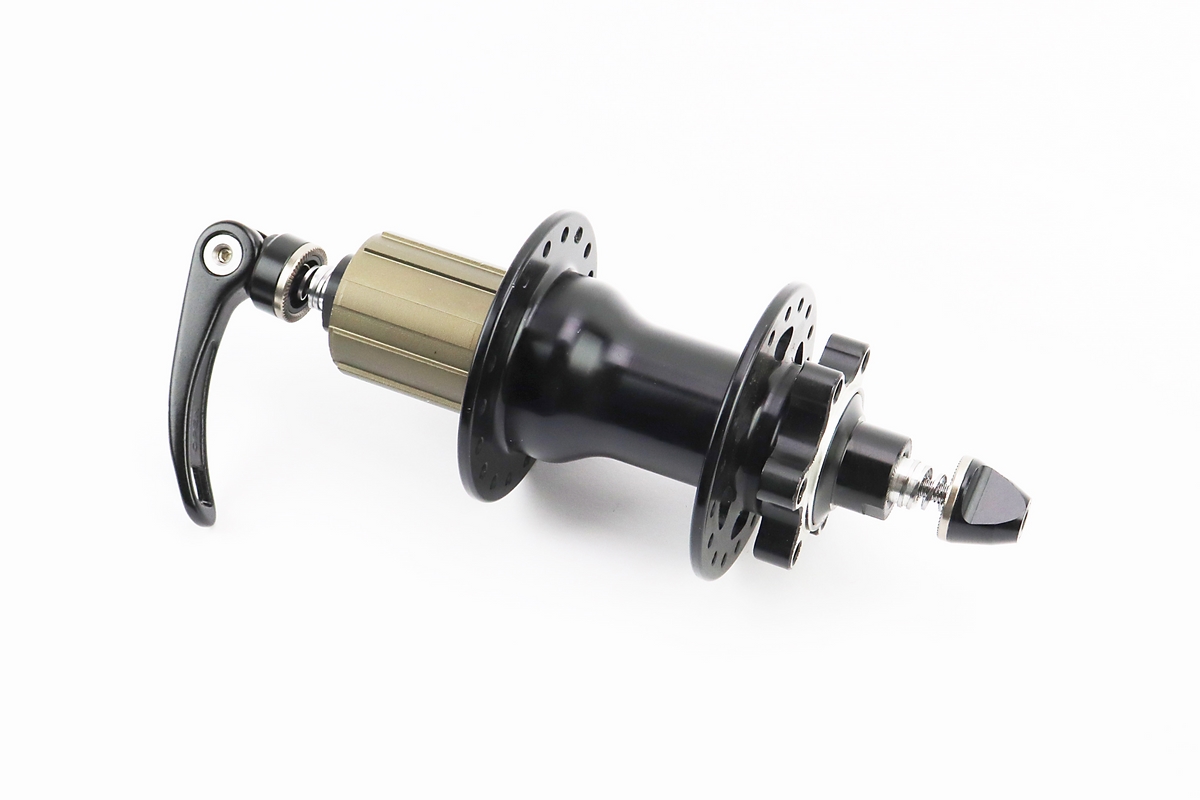 Втулка задняя MTB алюминиевая 14Gx36H под кассету 8-11зв, Disk-brake, 4 пром-подшипники 6001 2RS, крепл. эксцентрик, чёрная FB-A292В — изображение 2