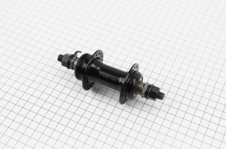 Втулка передня MTB 14Gx36H, Disk-brake (різьба), кріпл. гайка, чорна SF-A07F