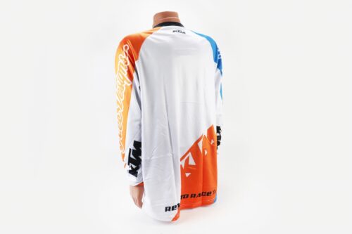 Футболка (Джерсі) чоловіча L-(Polyester 100%), довгі рукави, вільний крій, біло-жовто-синій, НЕ оригінал - Зображення 2