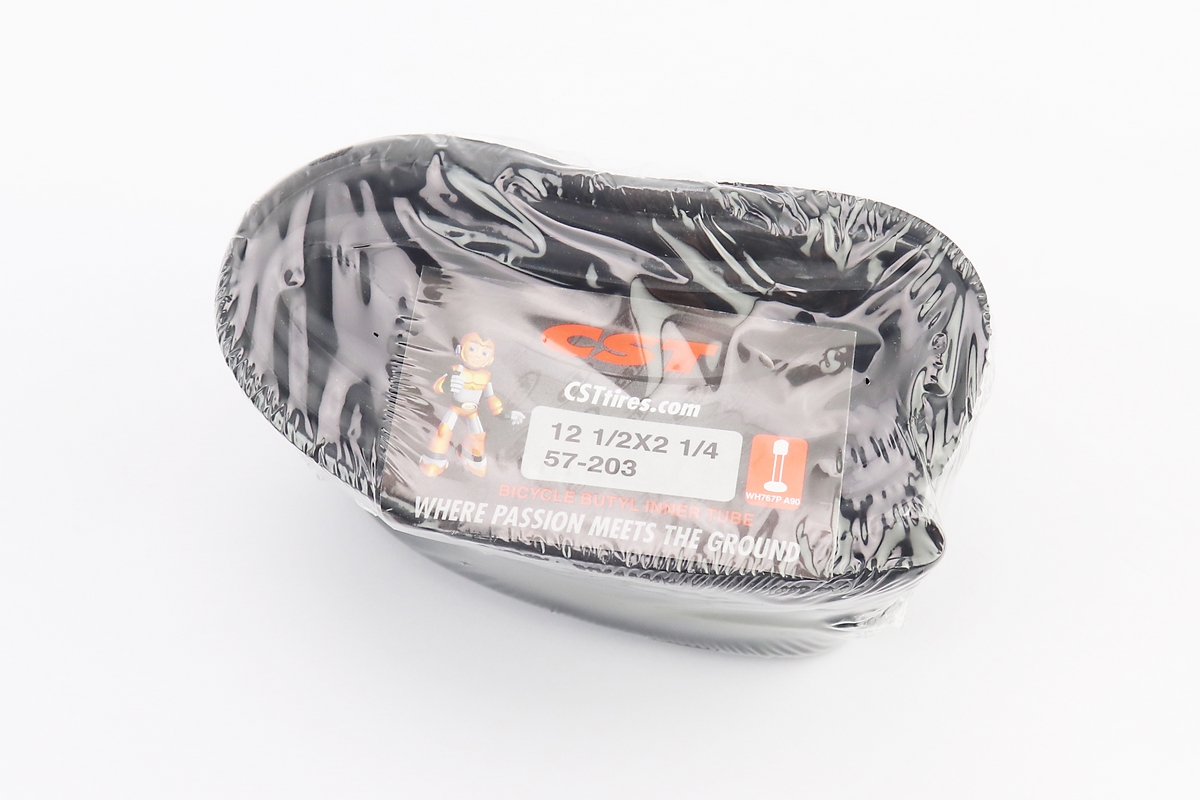 Камера 12"х1/2х2 1/4 с кривым ниппелем (Schrader AV) — изображение 3