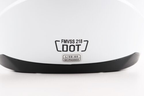 Шлем интеграл, закрытый (сертификация DOT)+откидные очки BLD-M67 L (59-60см), БЕЛЫЙ глянец — изображение 8