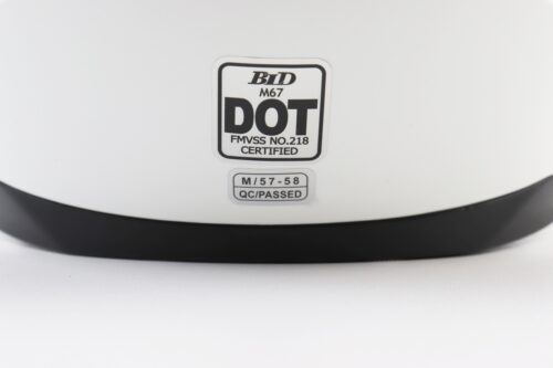 Шлем интеграл, закрытый (сертификация DOT)+откидные очки BLD-M67 М (57-58см), БЕЛЫЙ глянец — изображение 9