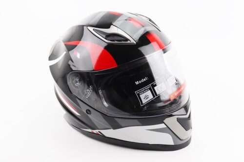 Шлем интеграл, закрытый BLD-M62 S (55-56см), ЧЕРНЫЙ/БЕЛО-КРАСНЫЙ