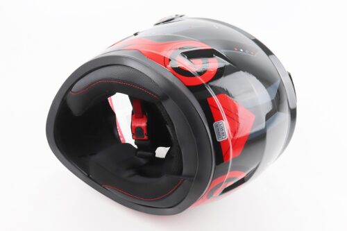 Шлем интеграл, закрытый BLD-М65 L (59-60см), ЧЕРНЫЙ/КРАСНО-СЕРЫЙ — изображение 2