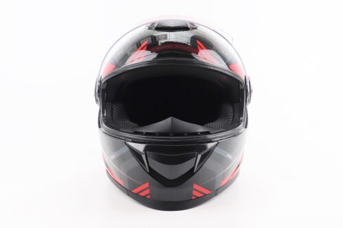 Шлем интеграл, закрытый BLD-М65 L (59-60см), ЧЕРНЫЙ/КРАСНО-СЕРЫЙ — изображение 5