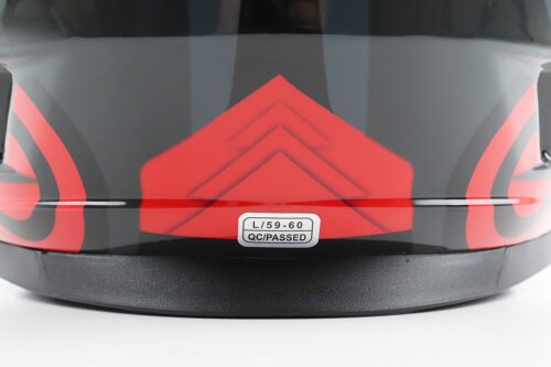 Шлем интеграл, закрытый BLD-М65 L (59-60см), ЧЕРНЫЙ/КРАСНО-СЕРЫЙ — изображение 7