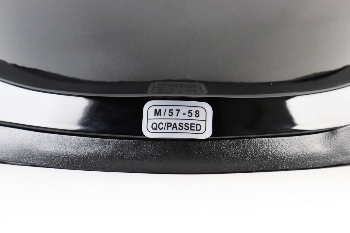 Шлем интеграл, закрытый BLD-M62 М (57-58см), ЧЕРНЫЙ глянец — изображение 7