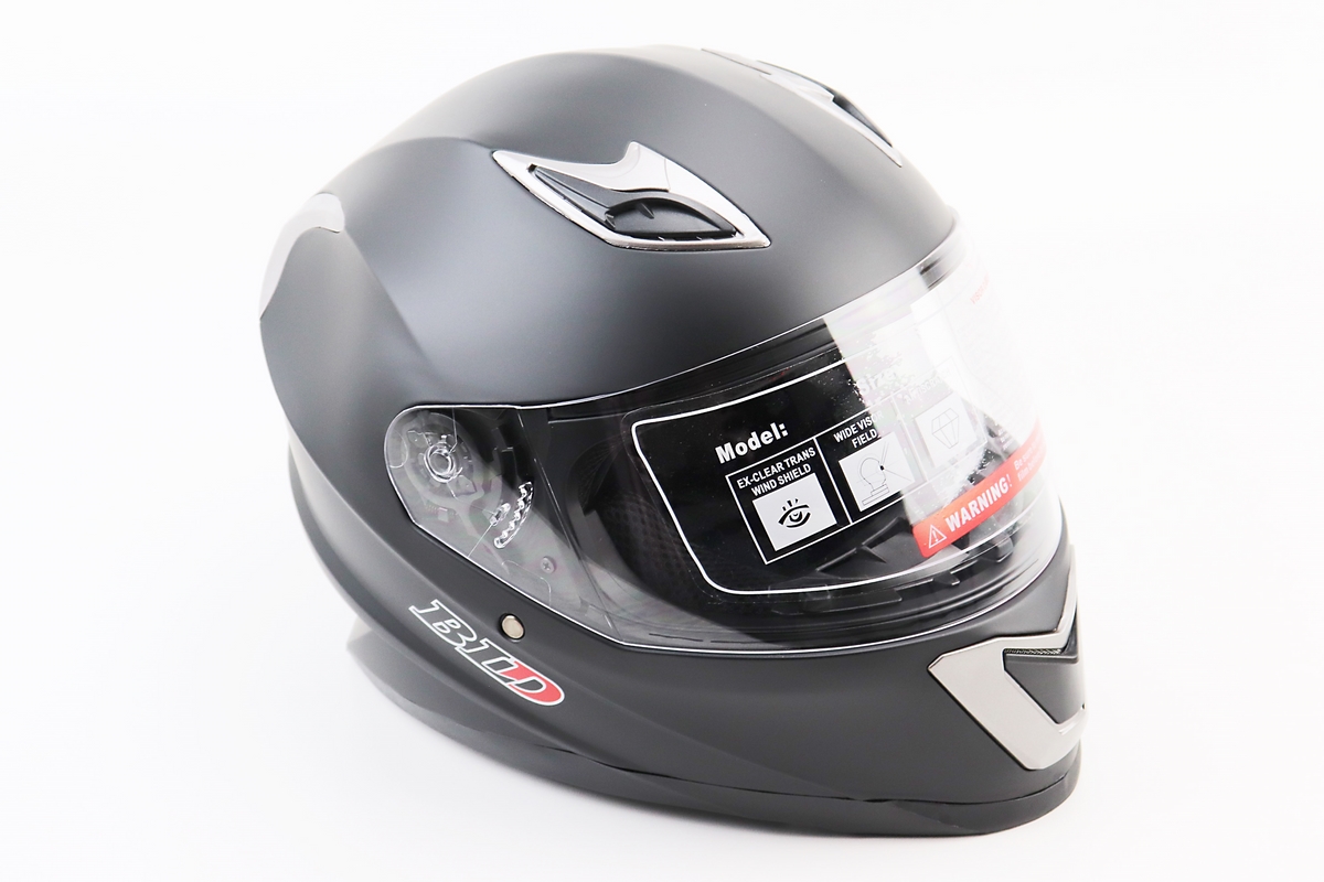 Шлем интеграл, закрытый BLD-M62 М (57-58см), ЧЕРНЫЙ матовый