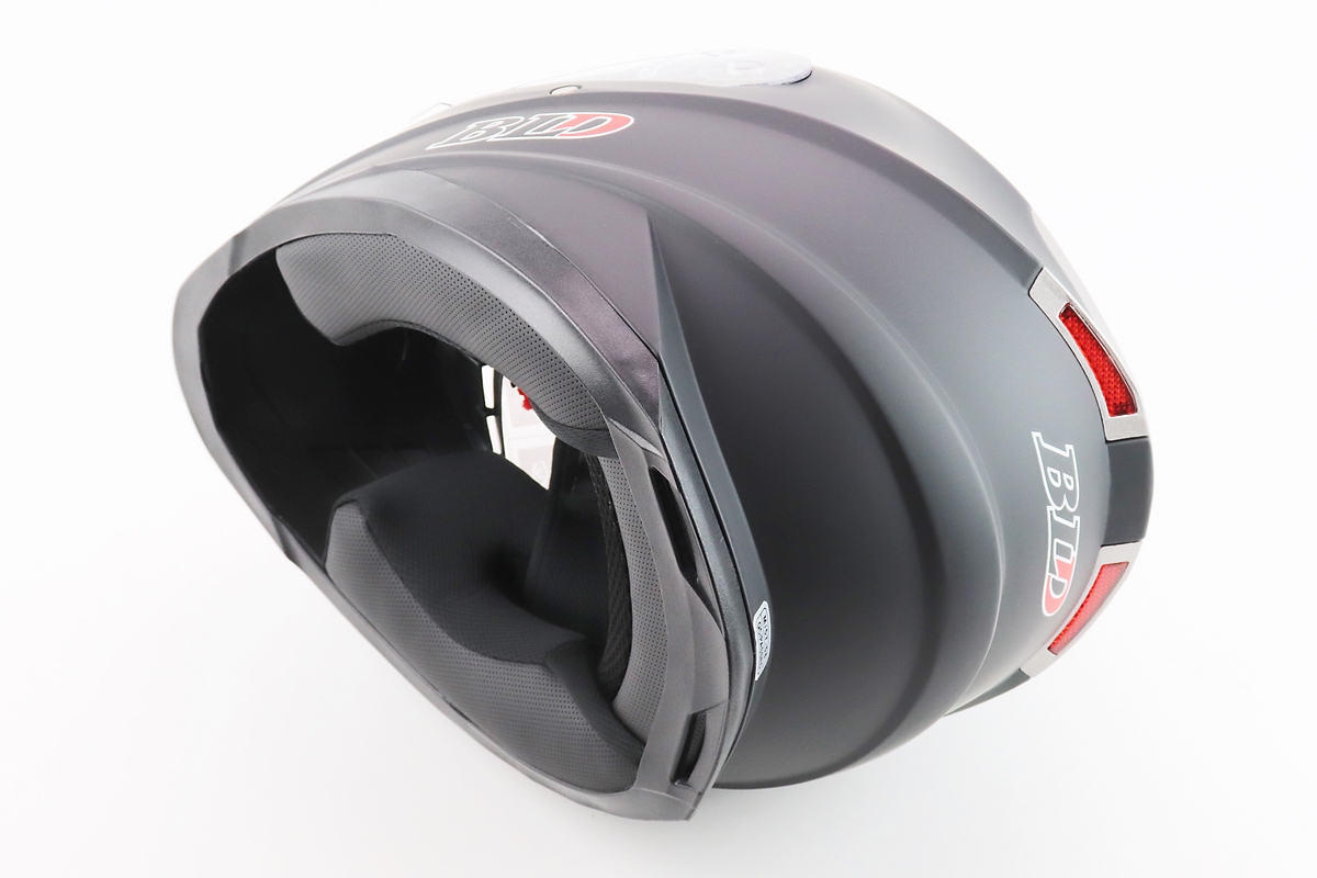 Шлем интеграл, закрытый BLD-M62 М (57-58см), ЧЕРНЫЙ матовый — изображение 2