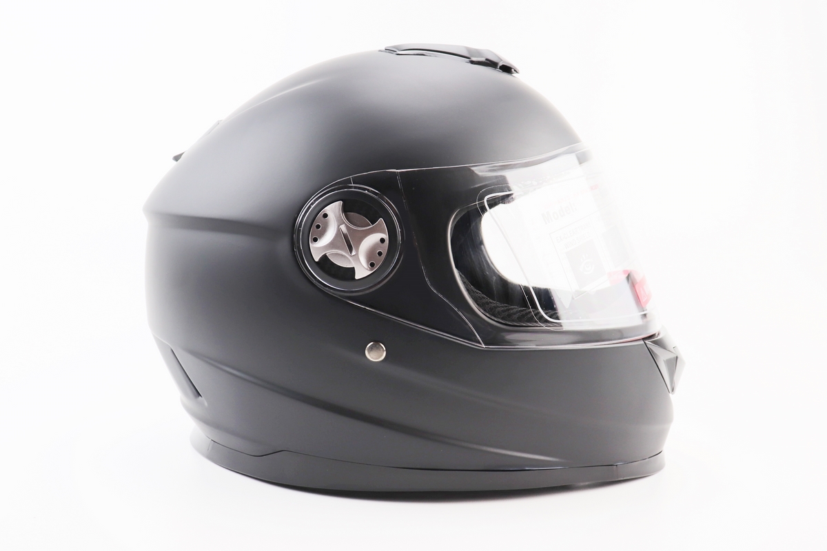 Шлем интеграл, закрытый BLD-М65 М (57-58см), ЧЕРНЫЙ матовый — изображение 3