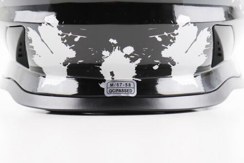 Шлем кроссовый/эндуро/АТV со стеклом BLD-819-7 М (57-58см),  ЧЕРНЫЙ/СЕРО-СИНИЙ — изображение 7