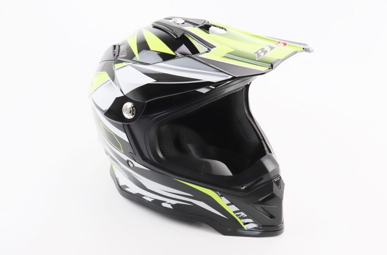 Шолом кросовий/ендуро/АТV BLD-819-7 L (59-60см), ЧОРНИЙ/НЕОНОВО-ЖОВТИЙ