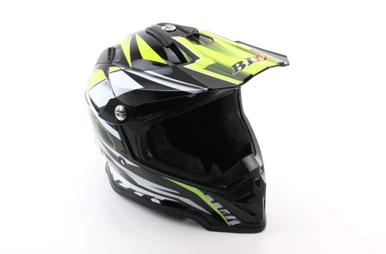 Шолом кросовий/ендуро/АТV BLD-819-7 S (55-56см), ЧОРНИЙ/НЕОНОВО-ЖОВТИЙ