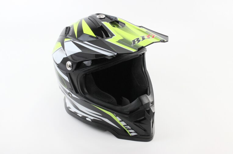Шолом кросовий/ендуро/ATV BLD-819-7 М (57-58см), ЧОРНИЙ/НЕОНОВО-ЖОВТИЙ