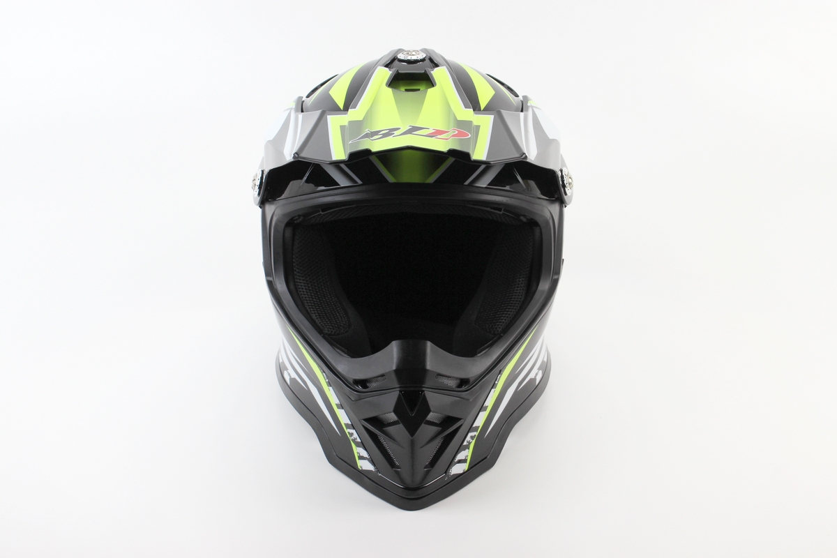 Шлем кроссовый/эндуро/ATV BLD-819-7 М (57-58см), ЧЕРНЫЙ/НЕОНОВО-ЖЕЛТЫЙ — изображение 4