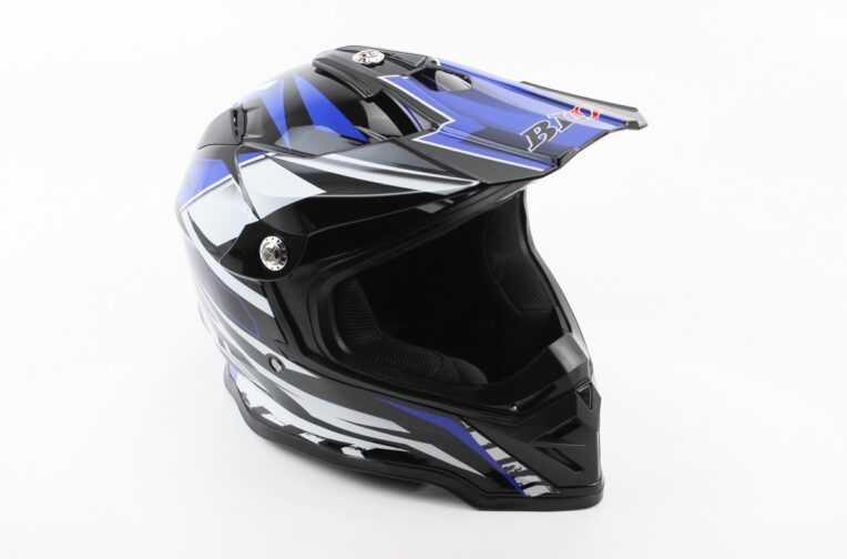 Шолом кросовий/ендуро/ATV BLD-819-7 S (55-56см), ЧОРНО-СИНІЙ