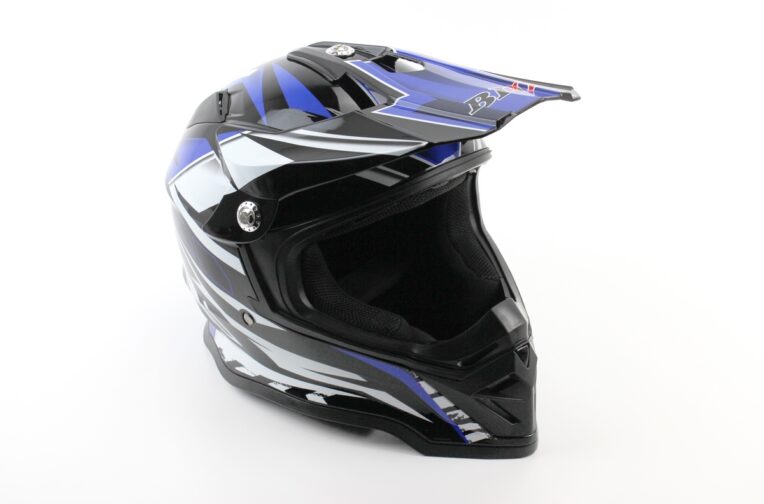 Шолом кросовий/ендуро/ATV BLD-819-7 М (57-58см), ЧОРНО-СИНІЙ