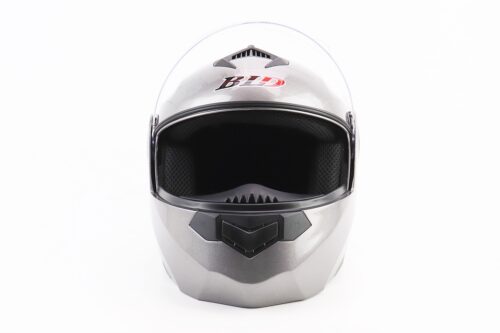 Шлем модуляр, закрытый с откидным подбородком+откидные очки BLD-159 L (59-60см), СЕРЫЙ глянец — изображение 7