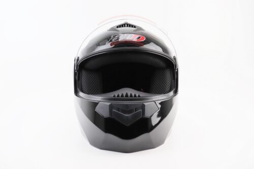 Шлем модуляр, закрытый с откидным подбородком+откидные очки BLD-159 S (55-56см), ЧЕРНЫЙ глянец — изображение 7