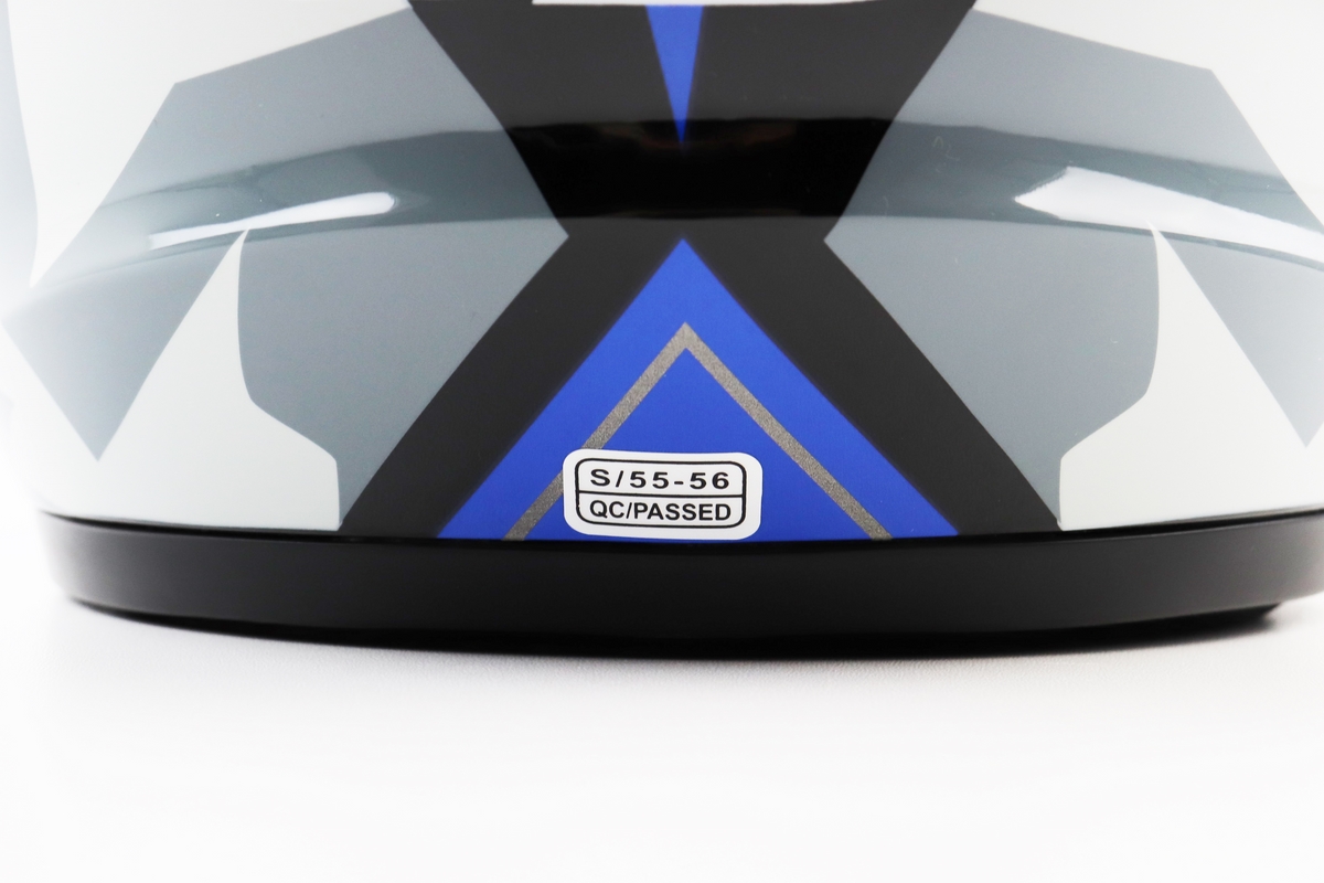 Шолом модуляр, закритий з відкидним підборіддям+відкидні окуляри BLD-159 S (55-56см), ЧОРНО-СИНІЙ - Зображення 8