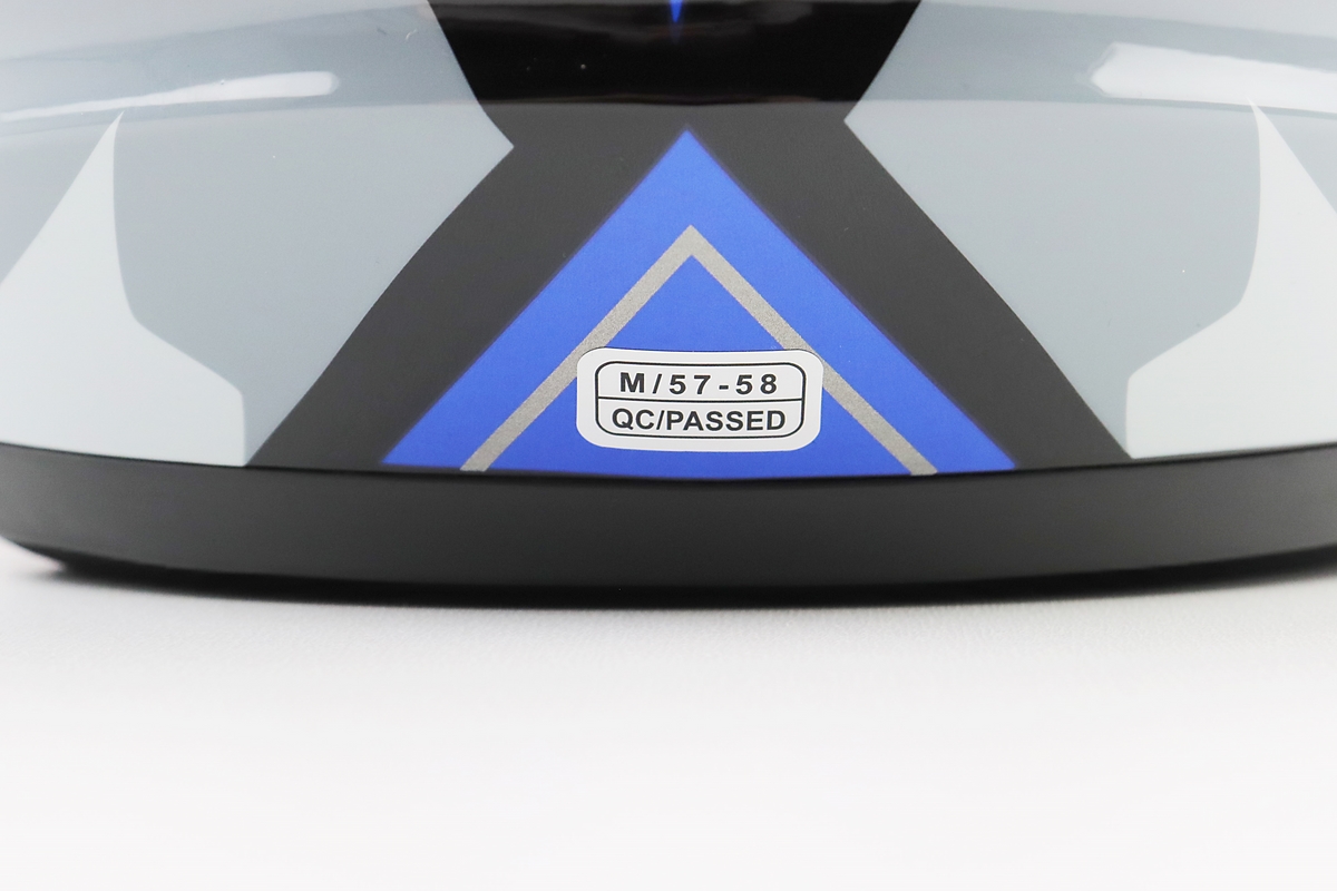 Шолом модуляр, закритий з відкидним підборіддям+відкидні окуляри BLD-159 М (57-58см), ЧОРНО-СИНІЙ - Зображення 8