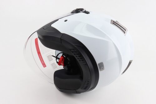 Шолом відкритий+відкидні окуляри BLD-708 S (55-56см), БІЛИЙ глянець - Зображення 2