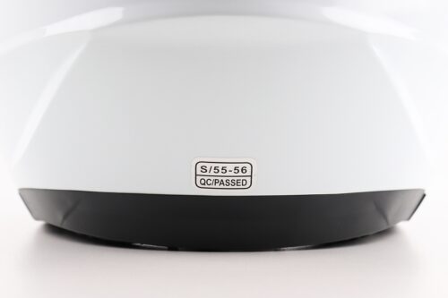 Шолом відкритий+відкидні окуляри BLD-708 S (55-56см), БІЛИЙ глянець - Зображення 8