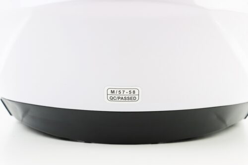 Шлем открытый+откидные очки BLD-708 М (57-58см), БЕЛЫЙ глянец — изображение 9