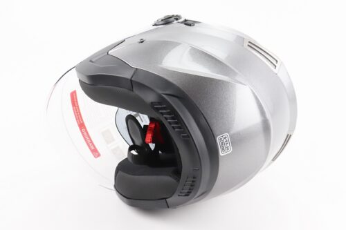 Шолом відкритий+відкидні окуляри BLD-708 S (55-56см), СІРИЙ глянець - Зображення 2