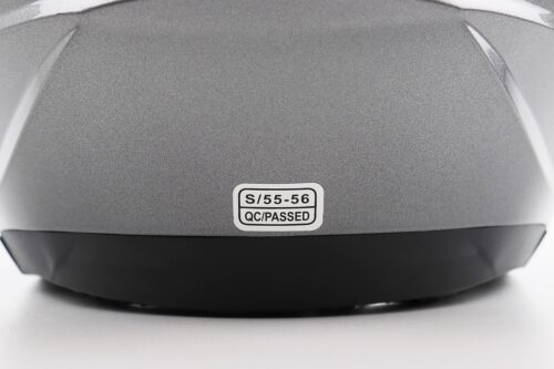 Шолом відкритий+відкидні окуляри BLD-708 S (55-56см), СІРИЙ глянець - Зображення 8